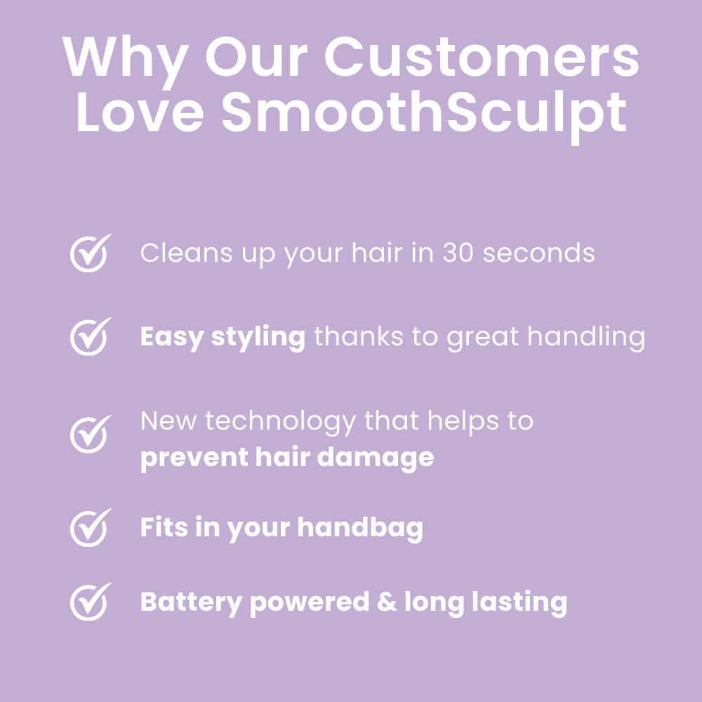 SmoothSculpt Wireless Hair Straightener | Portable so it fits in your bag