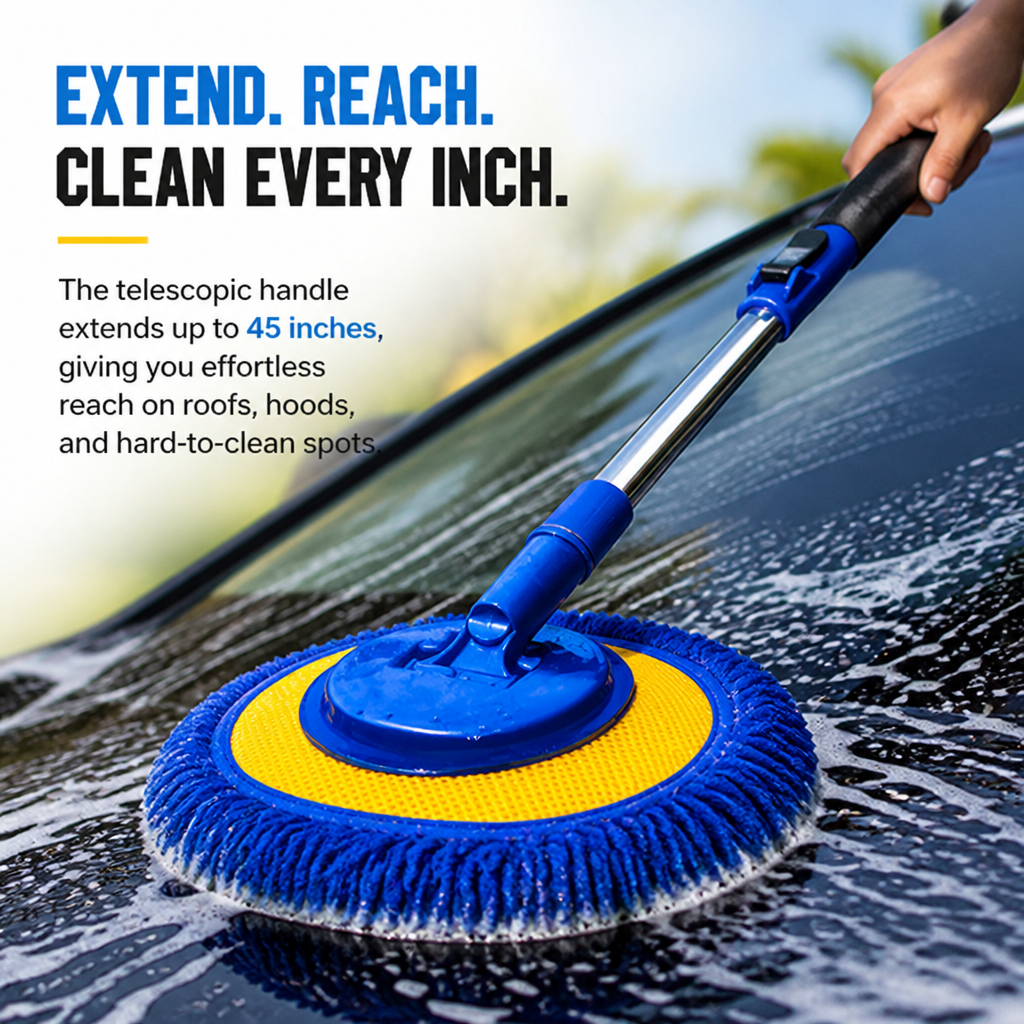 GlidePro™ — Effortless Reach for a Scratch-Free, Showroom Shine Every Time