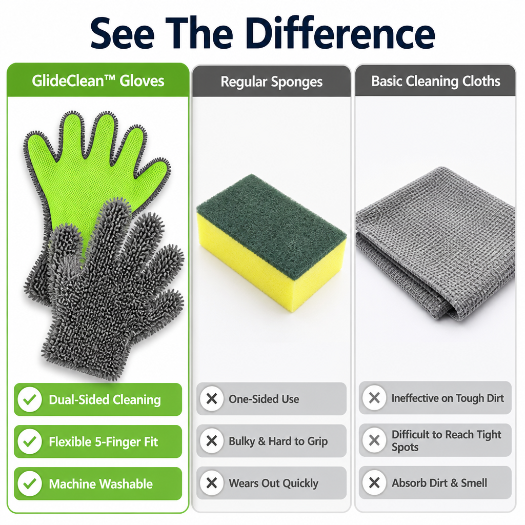 GlideClean™️ Gloves — Master Every Surface with Effortless Precision and Shine