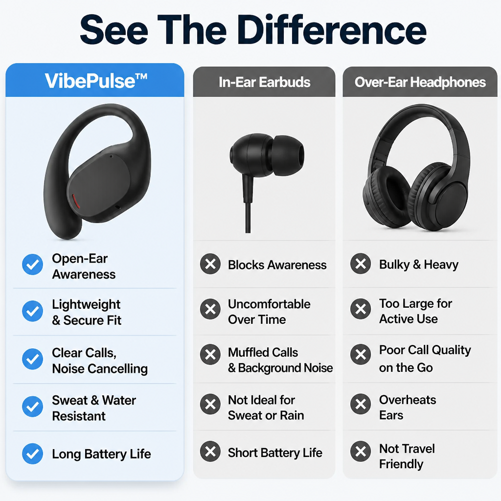 VibePulse™ — Experience Total Freedom with Every Beat and Clear, Confident Calls