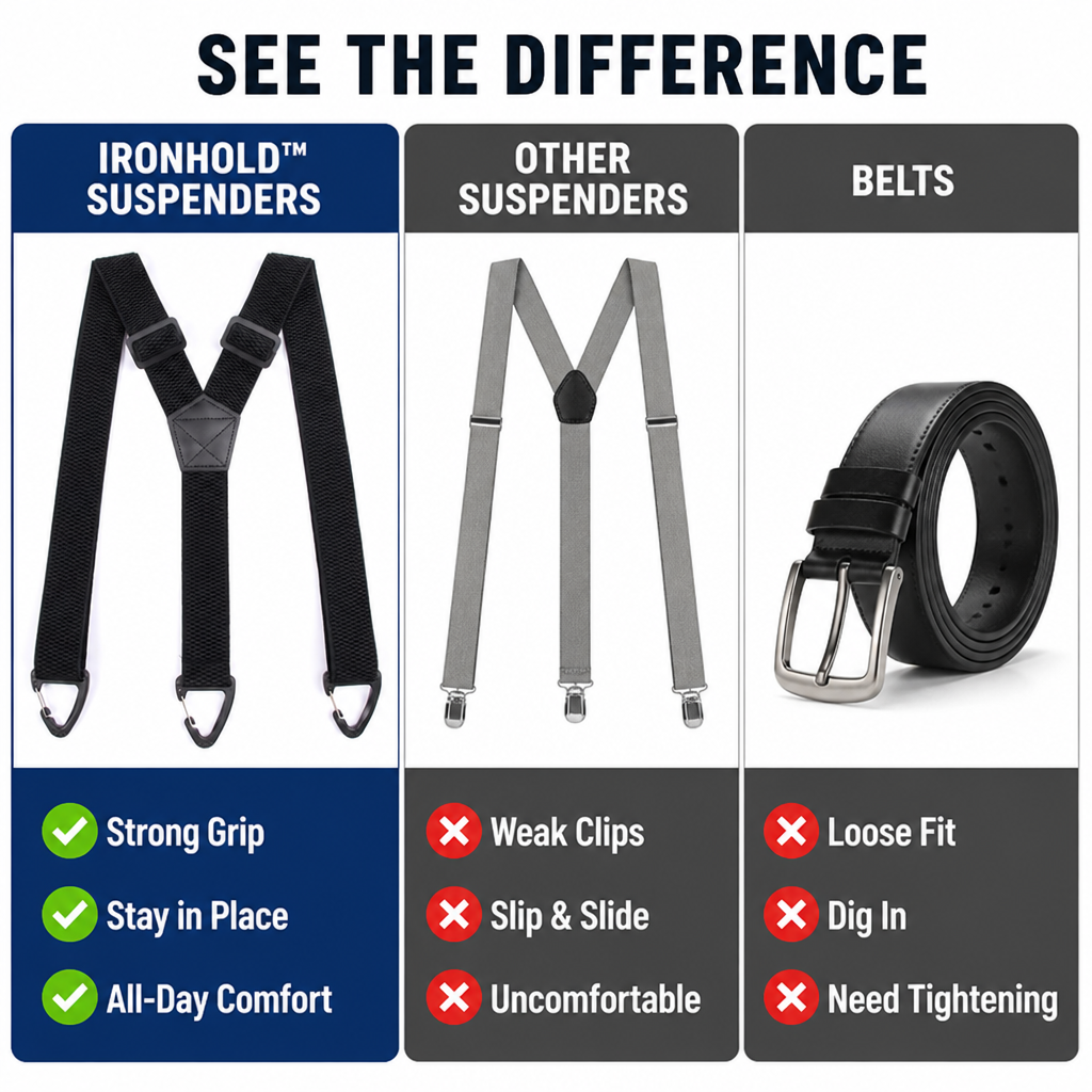 IronHold™ Suspenders — Rock-Solid Support That Never Lets You Down