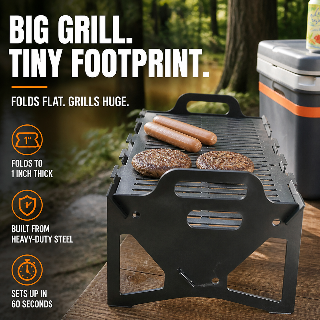 SwiftGrill™ — Effortless Outdoor Feasts Anytime, Anywhere
