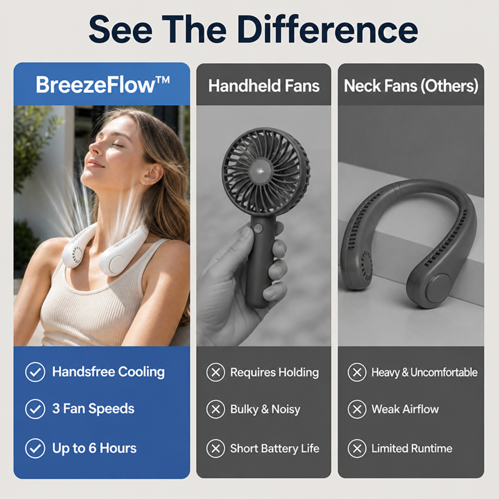 BreezeFlow™ — Unleash Instant, All-Day Freedom from Sweat and Heat