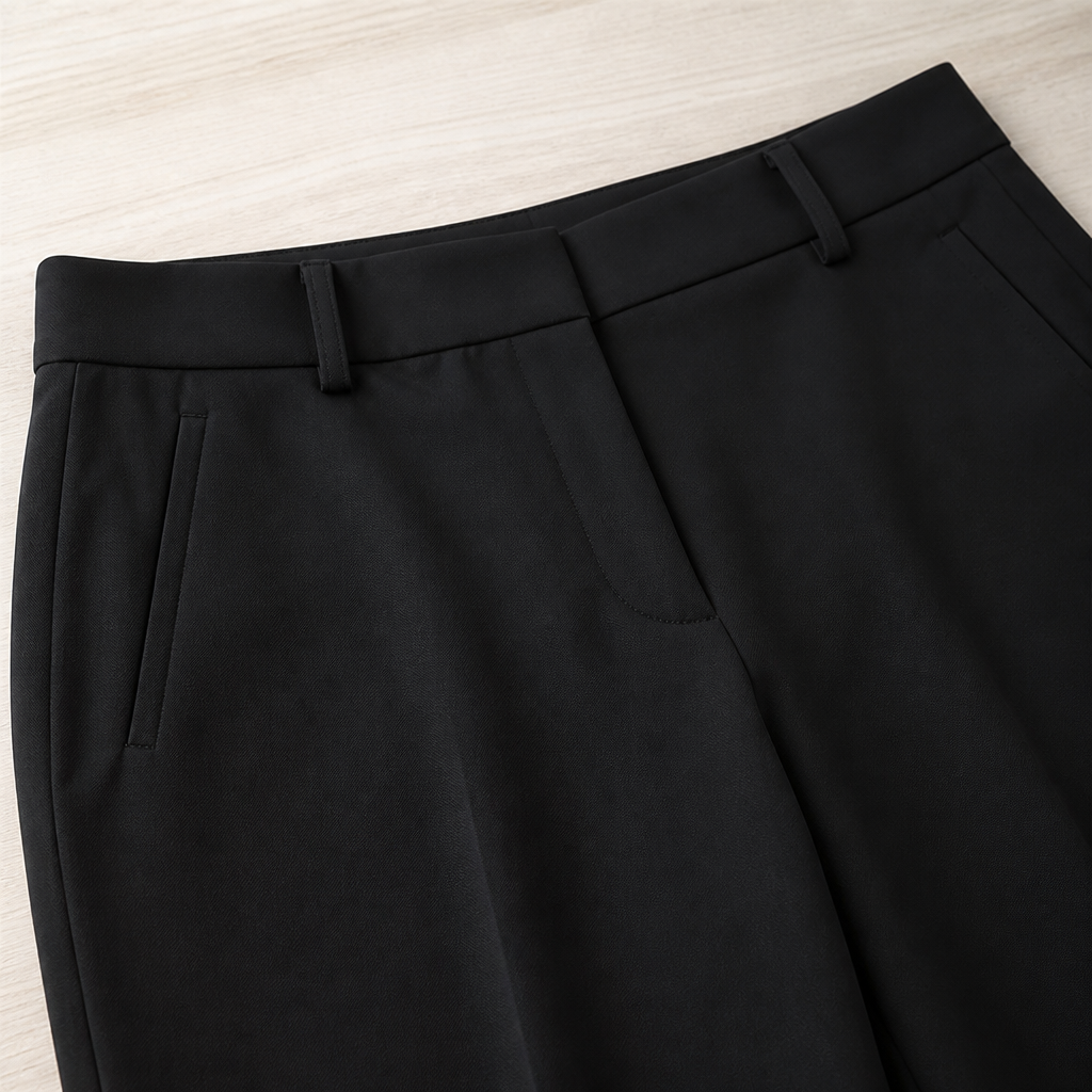 SilhouetteRx™ – Tailored High-Waist Wide-Leg Trousers with Front Pleat