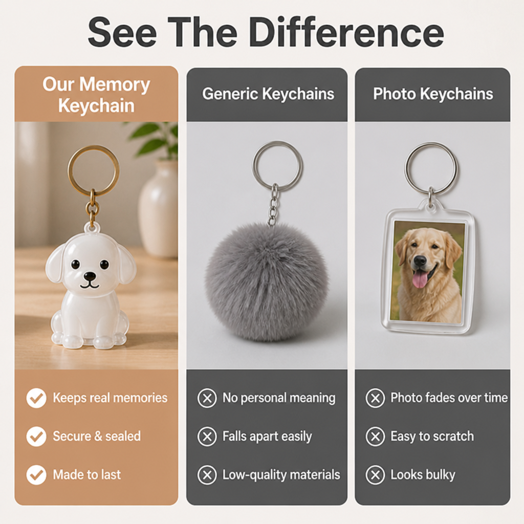 HeartTale™ Memory Keychain — Carry Your Pet’s Love Close, Feel Their Spirit Every Day