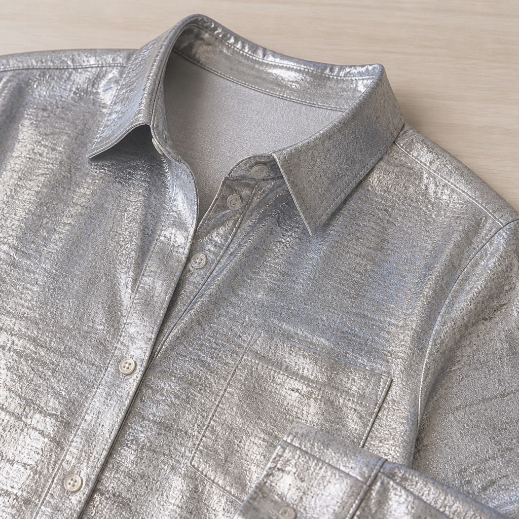 SilkenAura™ Mercerized Lapel Shirt — Glow with Effortless Elegance and All-Day Confidence