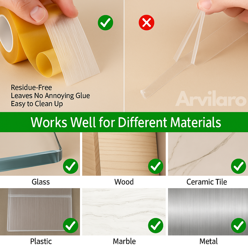 Super Sticky - Resistant Clear Tape | 1+2 FREE (3 Rolls)