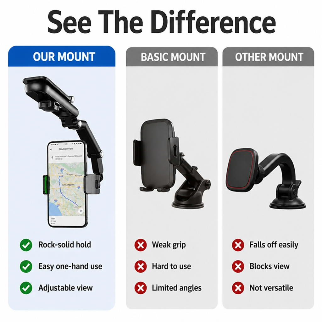 GripSure™ — Drive with Rock-Solid Confidence and Zero Distractions
