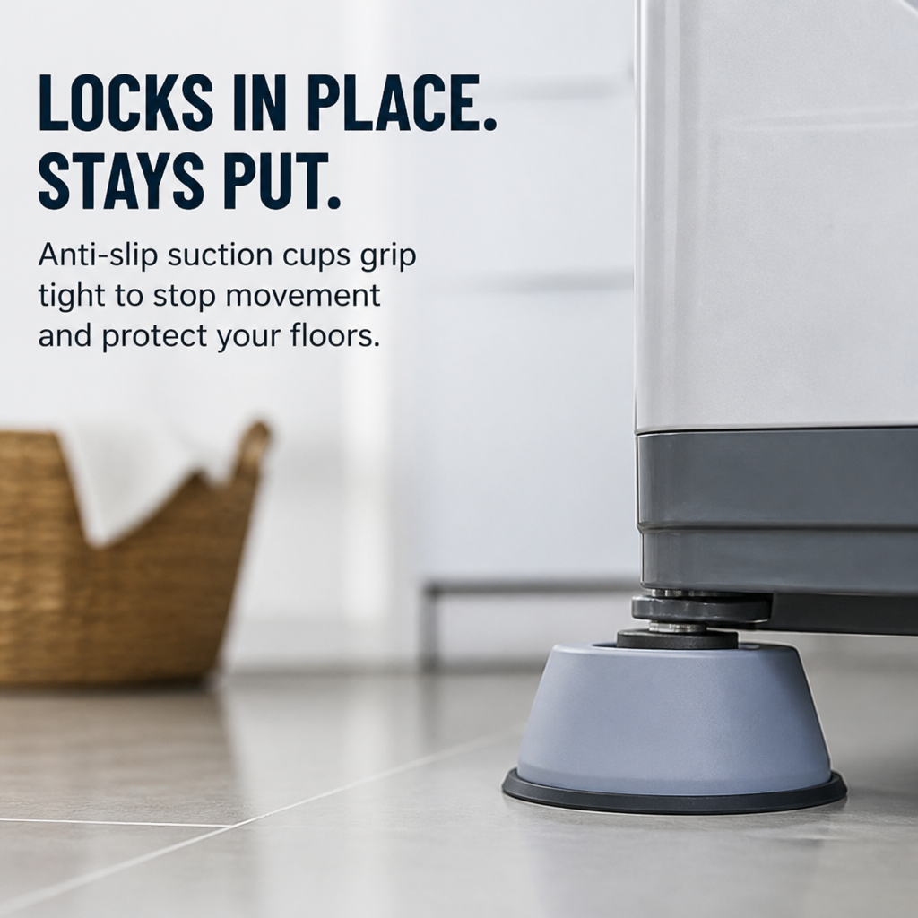 QuietNest™ — Turn Your Loud, Shaking Laundry into a Peaceful, Scratch-Free Sanctuary