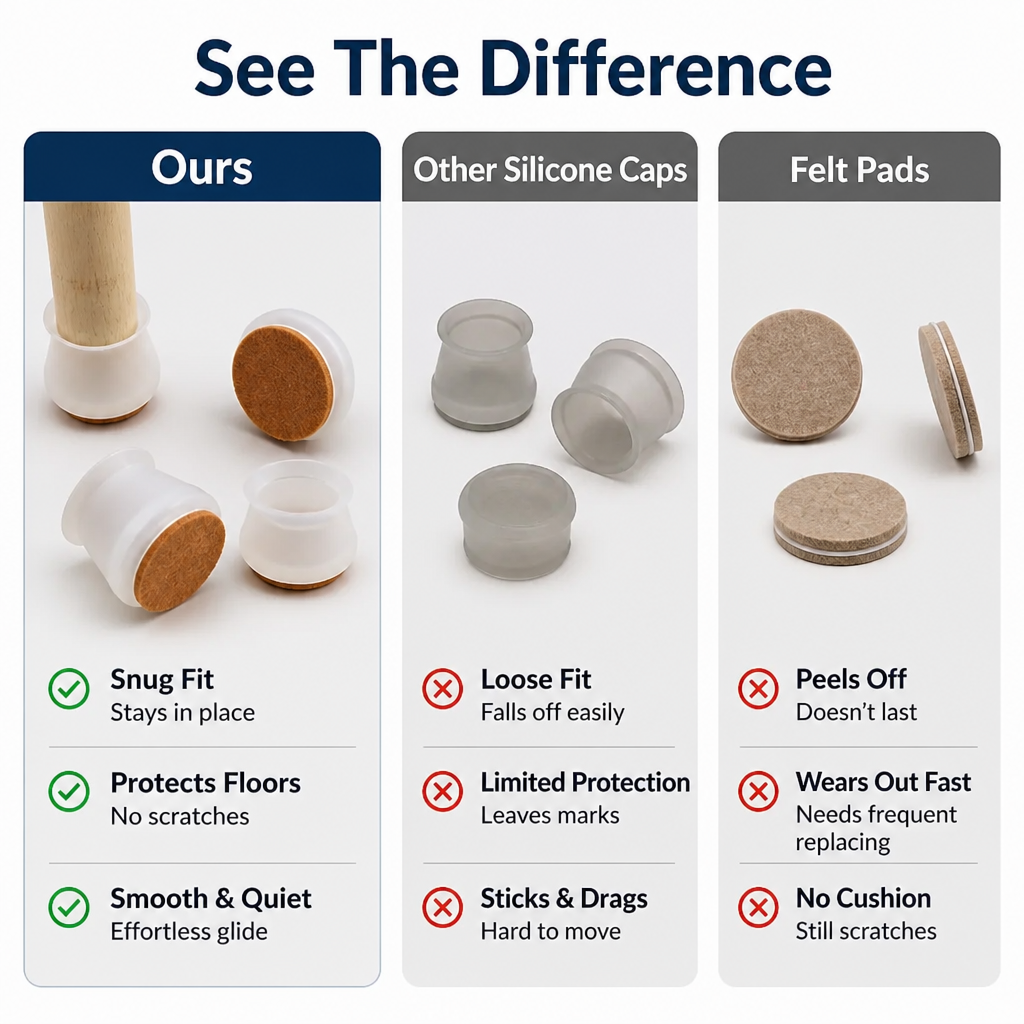 GlideGuard™ — Keep Floors Perfect and Furniture Moves Whisper-Quiet Every Time