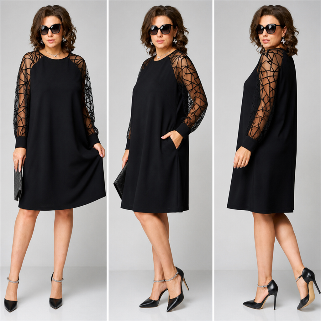 NoirViva™ Tunic Dress — Effortless Elegance That Moves with You All Day