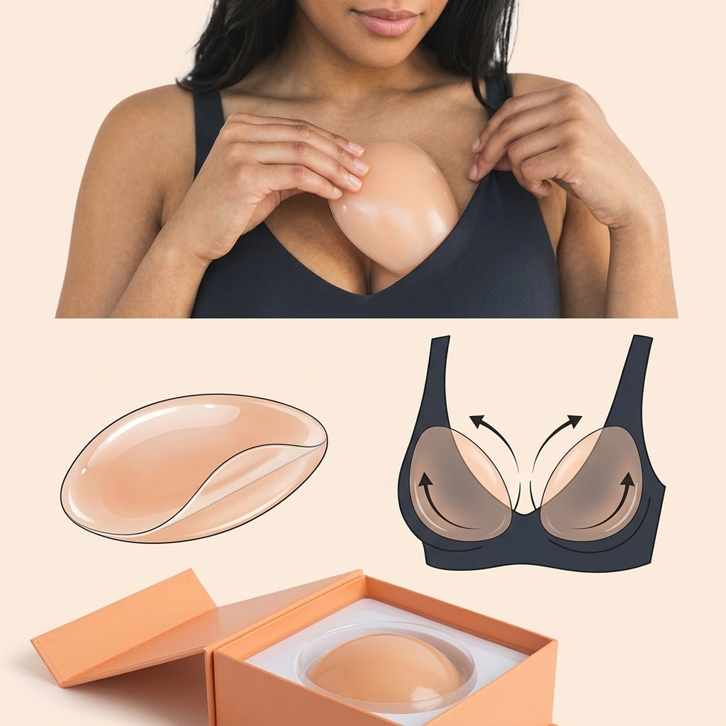 RiseAura™ – Wire-Free Adhesive Lift Cups with Up-to-2-Cup Boost