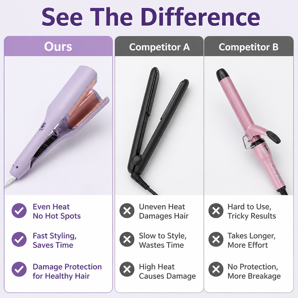 CurlMaster™ — Instantly Stunning Waves That Protect and Glow