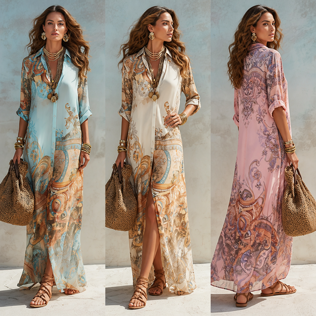 Solarece™ Maxi Dress — Feel Unstoppable in Featherlight Summer Elegance