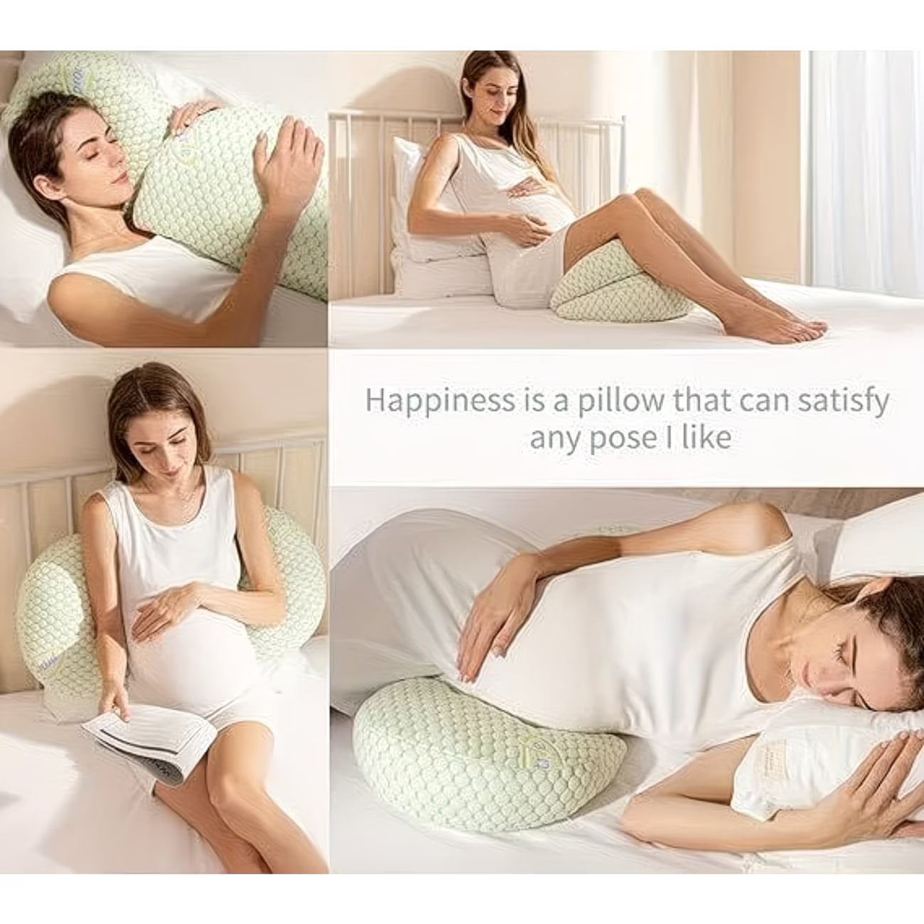 H-Shaped Pregnancy and Nursing Pillow for Comfort