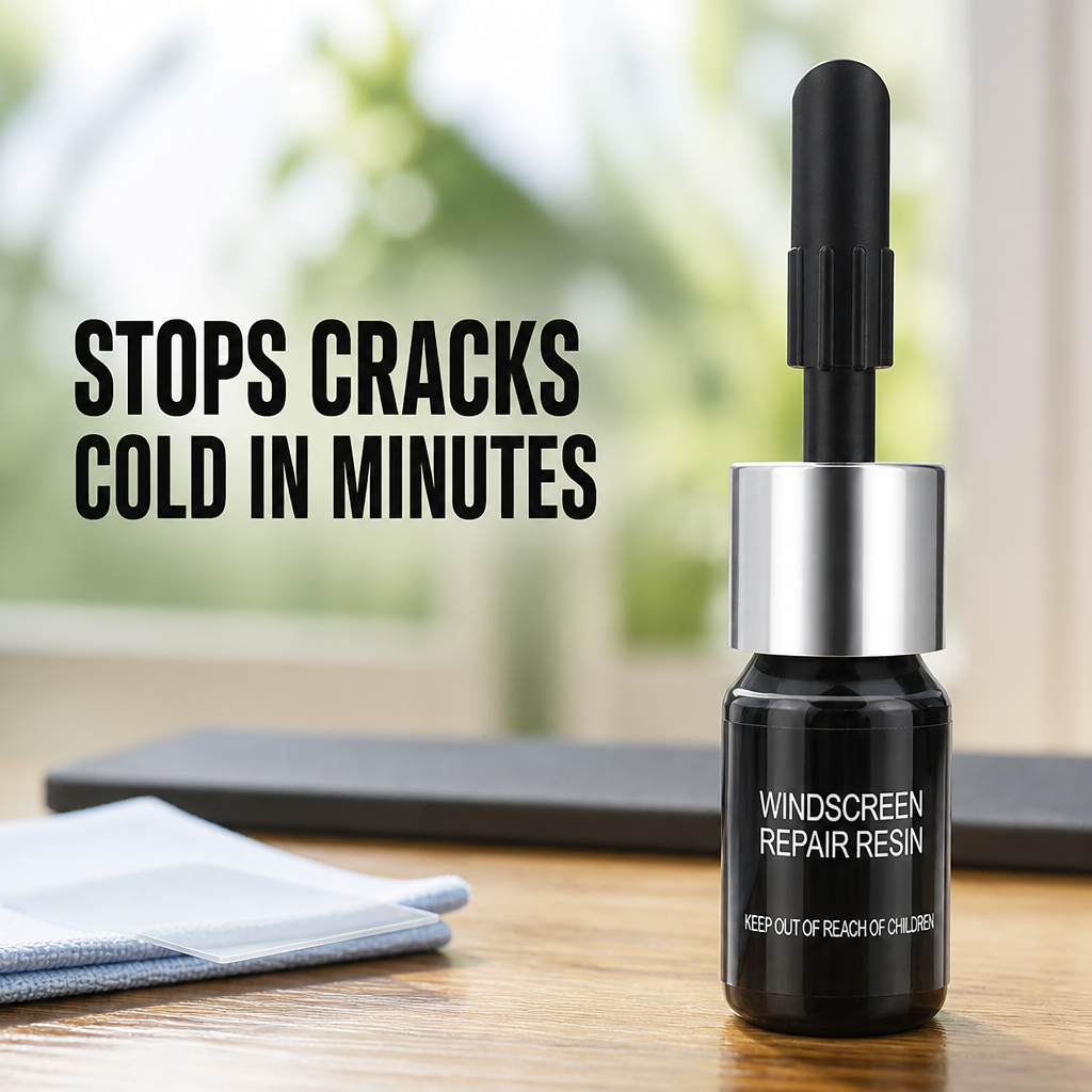 CrystalGuard™ Repair Kit — Clear, Strong Glass That Stops Cracks Cold in Minutes