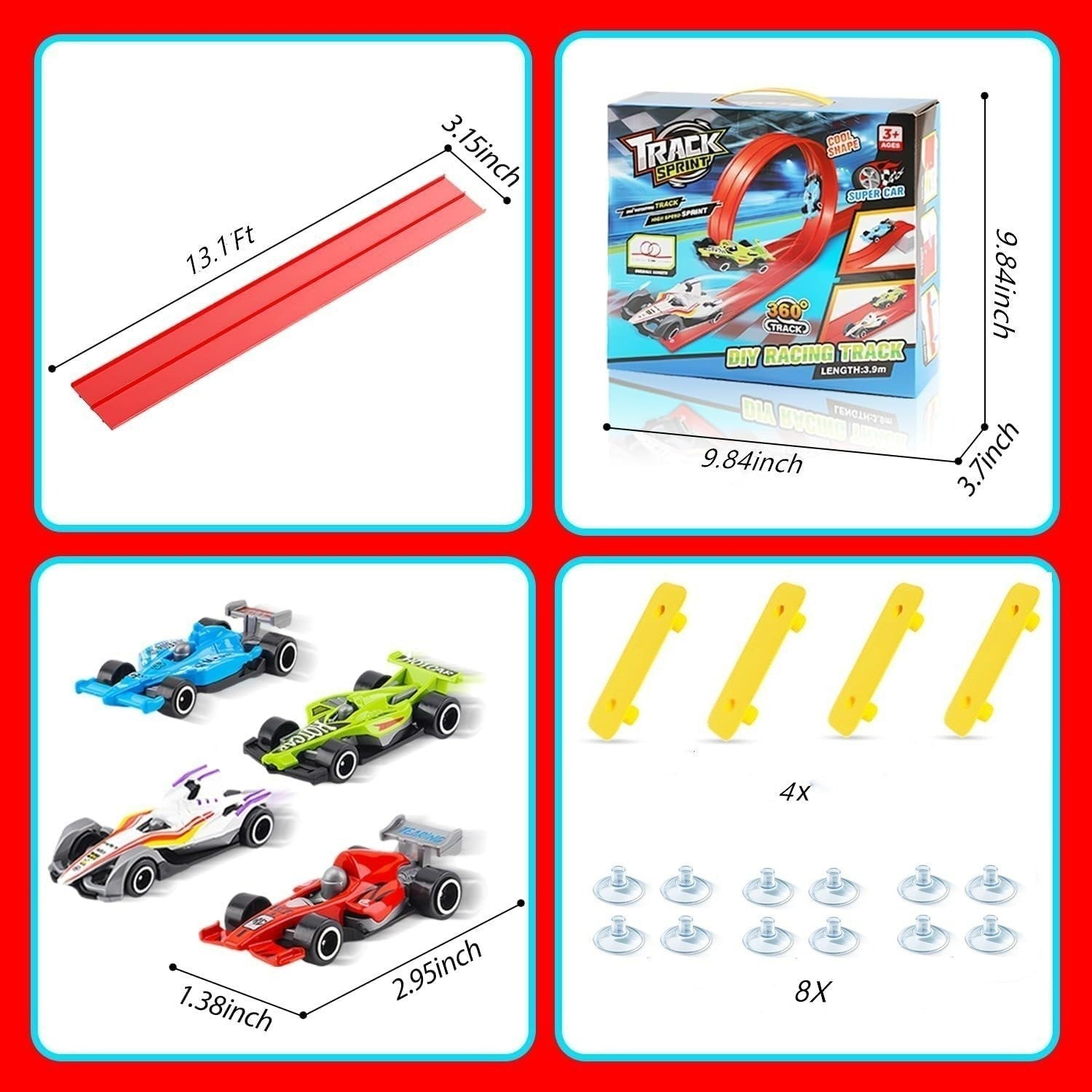 Race Track Set – Encourages Creativity and Endless Racing Fun