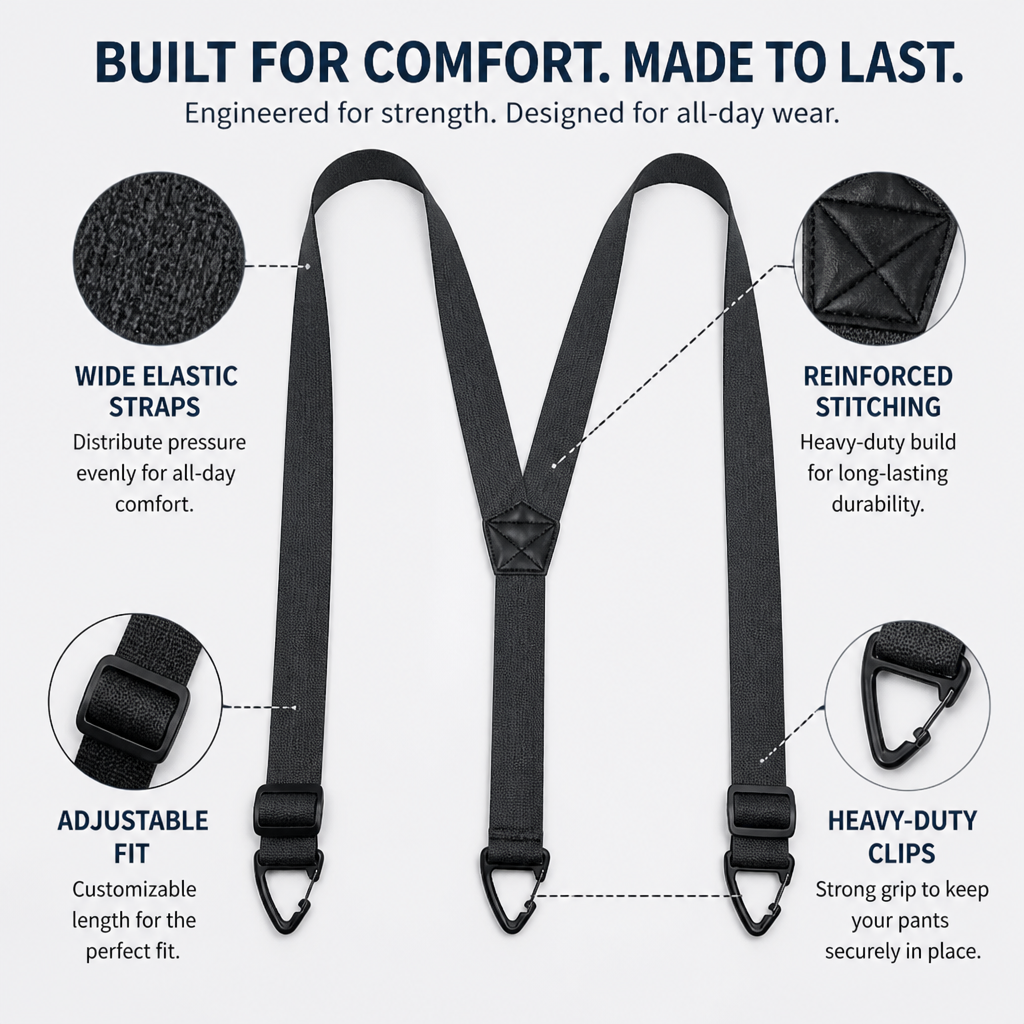 IronHold™ Suspenders — Rock-Solid Support That Never Lets You Down