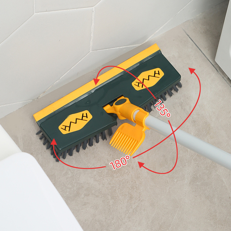 2-in-1 Floor Scrubber for Effortless Shine and Corner Cleaning