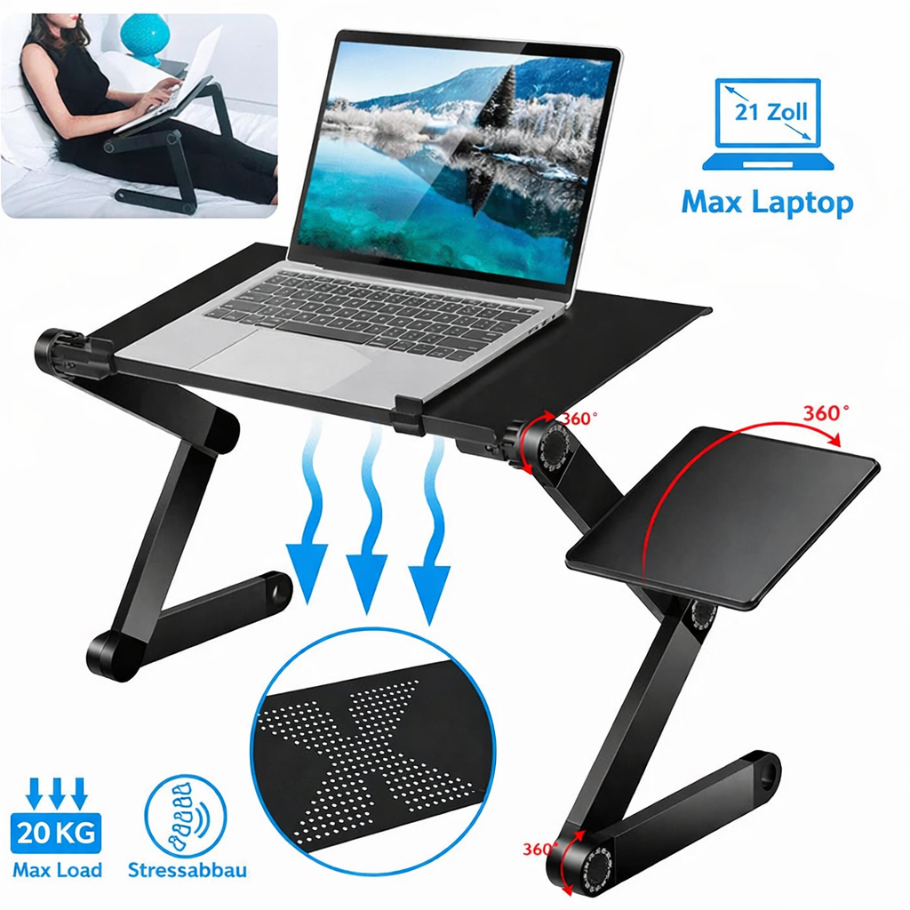 Adjustable Laptop Stand FlexStand 360 – Height Adjustable