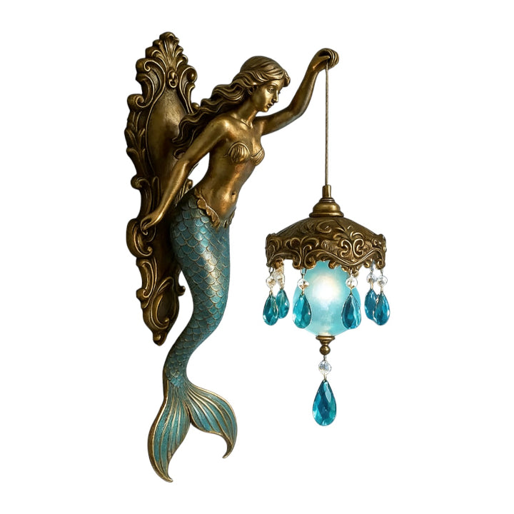 Mermaid-Themed Wall Lamp