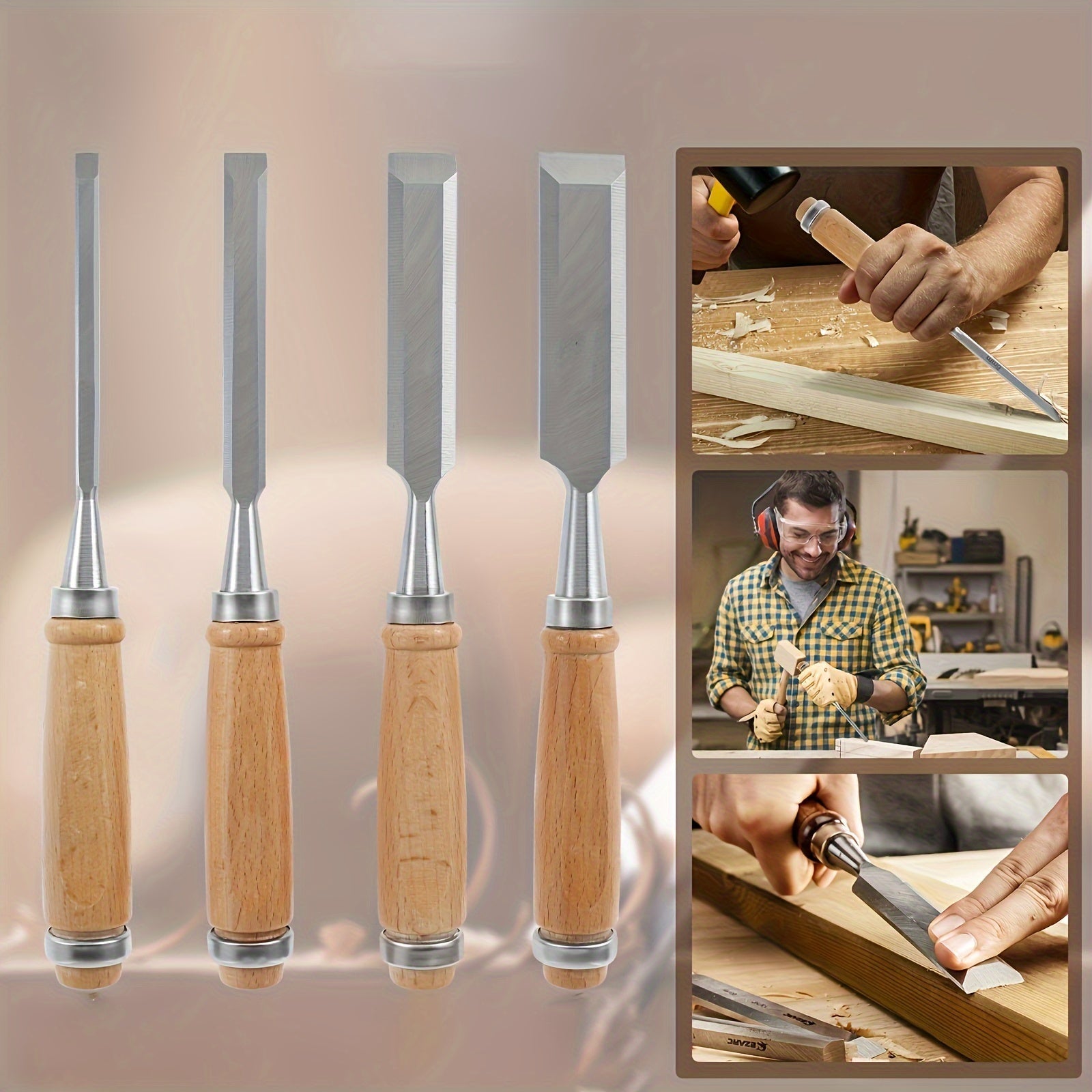 12-Piece Precision Wood Chisel Set for Clean Woodworking