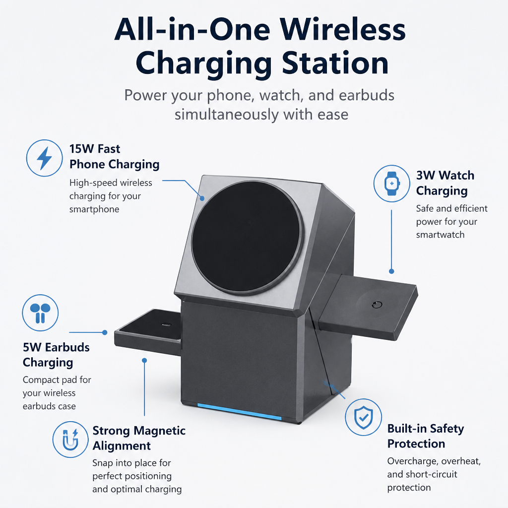 FluxCharge™ — Instantly Power Every Device Without the Clutter or Chaos