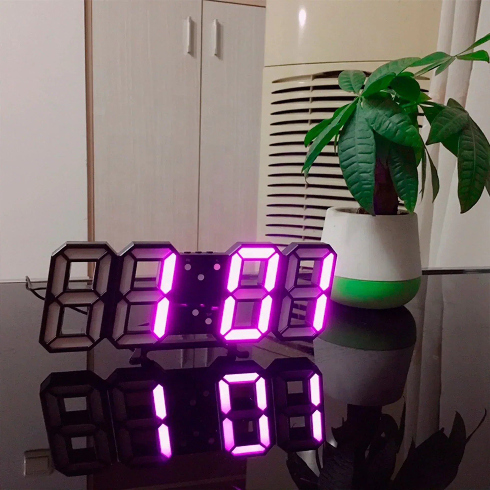 3D LED Wall Clock - Effortlessly Read Time in Bright Clarity Anytime