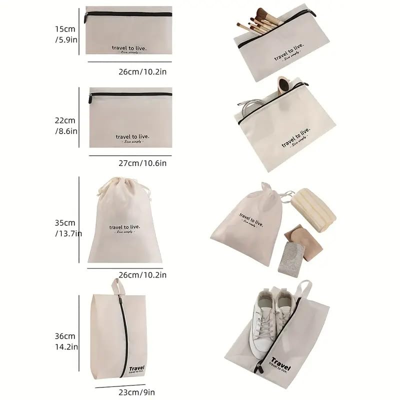 Water-Resistant 7-Piece Luggage Organizer Set