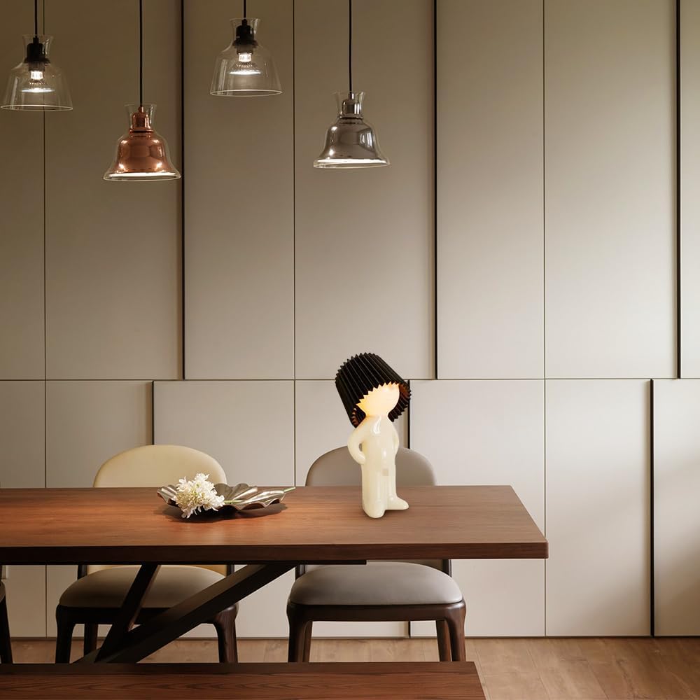 29 cm Ribbed Shade LED Table Lamp