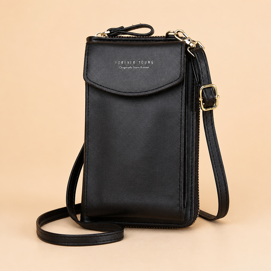 AeroStride™ – Slim Crossbody Phone Bag with Built-In Card Wallet