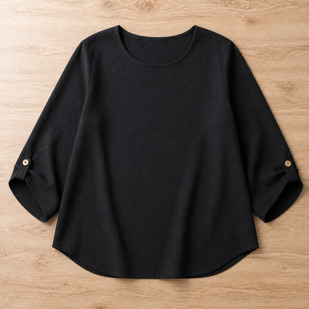 VelaraWeave™ Jacquard Top — Wrap Yourself in Soft Elegance That Boosts Confidence All Day