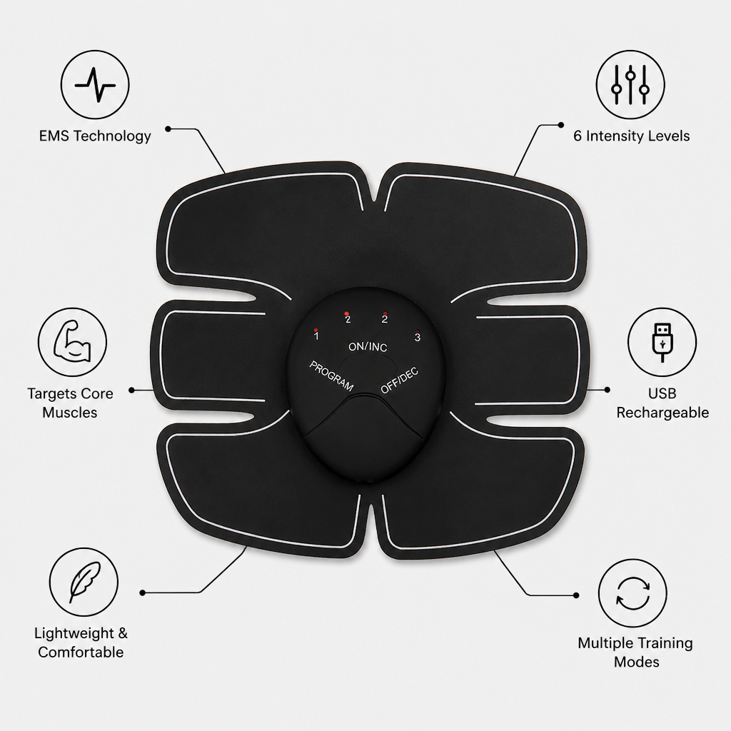 CoreVibe™ EMS Therapy Training Cushion — Build a Stronger, Sleeker Core While You Relax