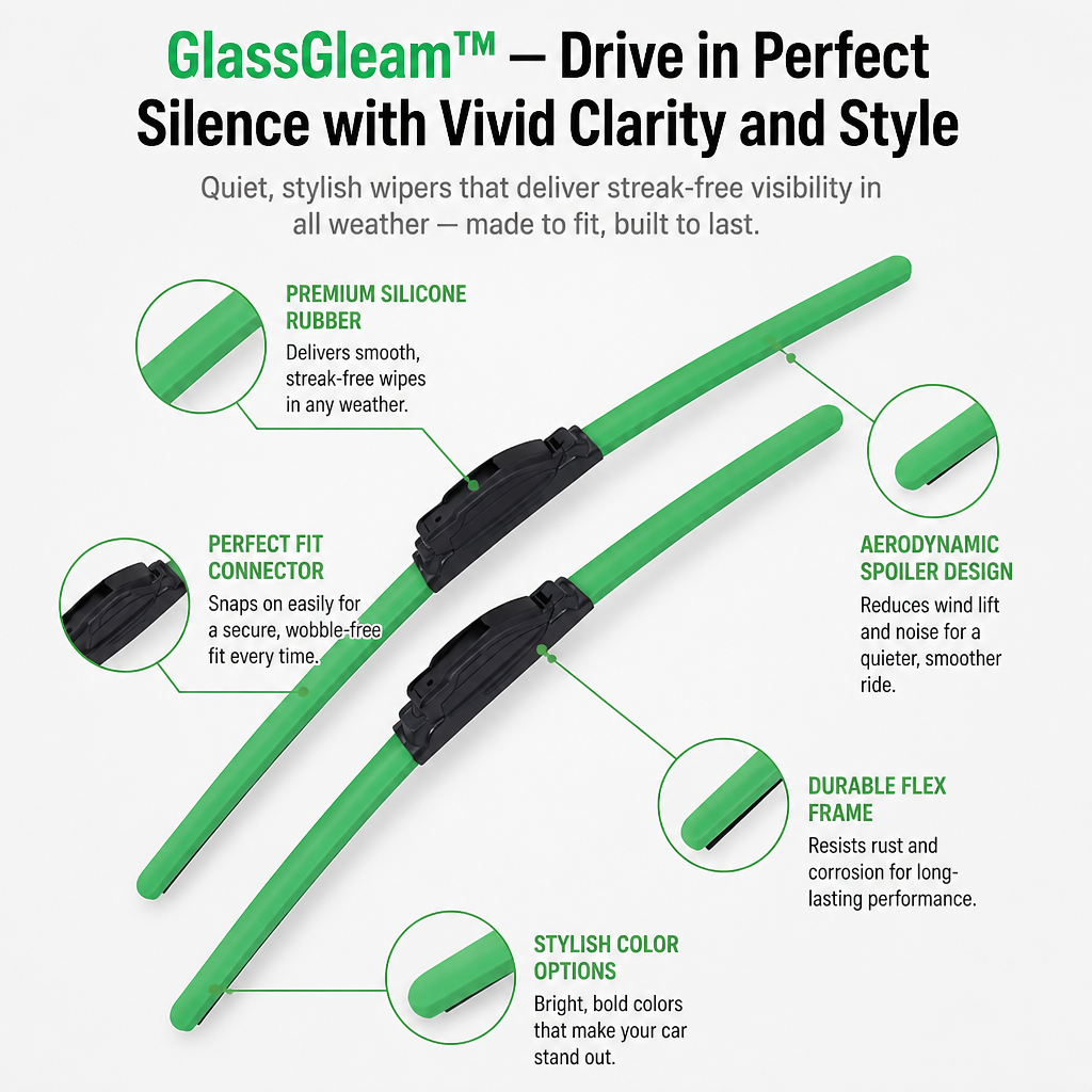 GlassGleam™ — Drive in Perfect Silence with Vivid Clarity and Style