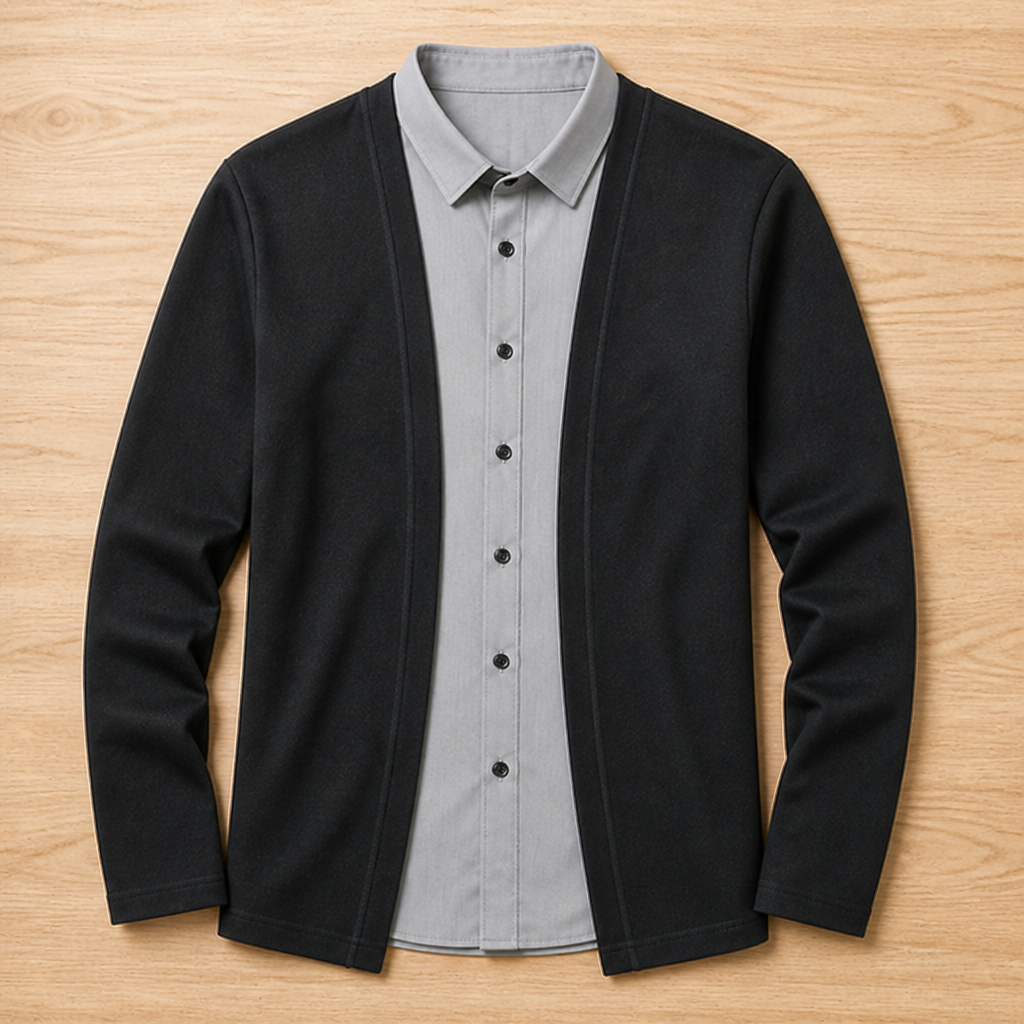 StratoFlex™ Fusion Shirt — Cut the Bulk, Command Every Room with Effortless Cool Confidence
