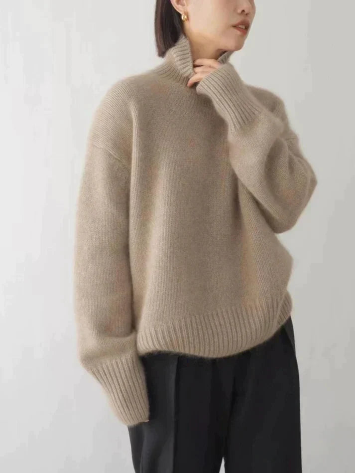 Solvena™ Cashmere Turtleneck Sweater — Wrap Yourself in Featherlight Warmth and Timeless Elegance