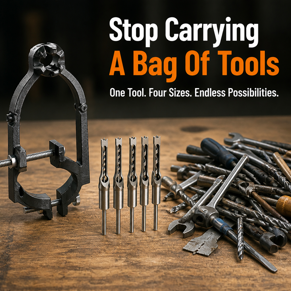 VeroEdge™ Square Hole Drill Bits — Effortless Precision for Flawless, Proud Craftsmanship