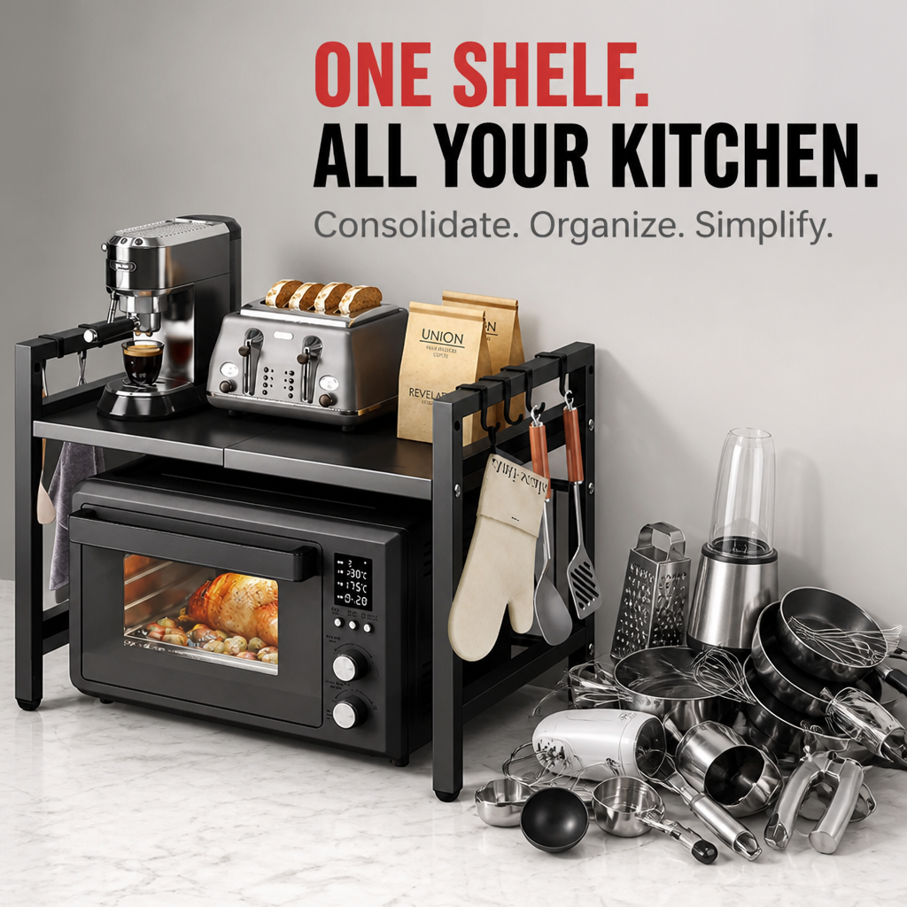 FlexiStor™ — Instantly Unlock Clutter-Free Counters and Kitchen Calm