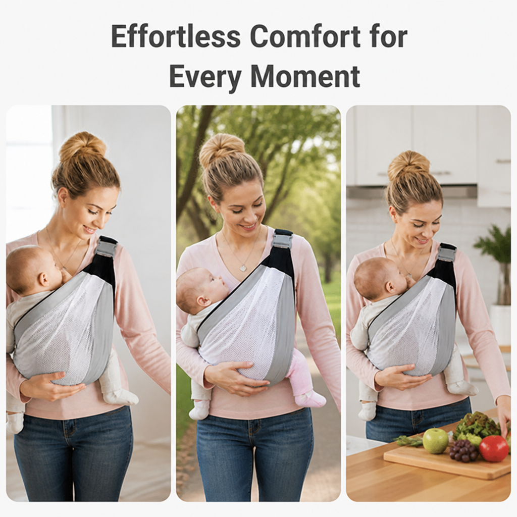 LumaNest™ Sling — Carry Longer, Feel Lighter, Bond Deeper