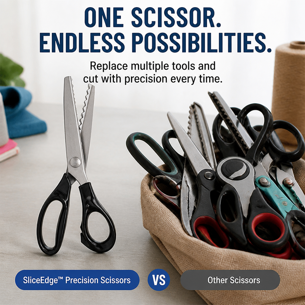 SliceEdge™ Precision Scissors — Cut With Confidence, Comfort, and Flawless Style Every Time