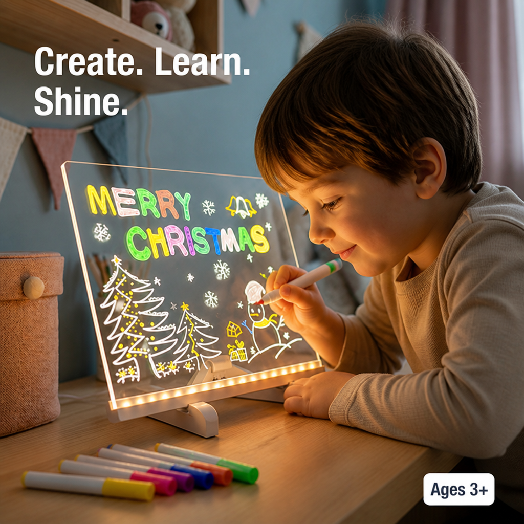 BrightSpark™ — Ignite Endless Creativity and Confidence with Every Glowing Stroke