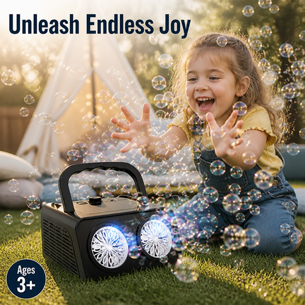 LumaBurst™ — Ignite Every Moment with a Dazzling Storm of Glowing Bubbles