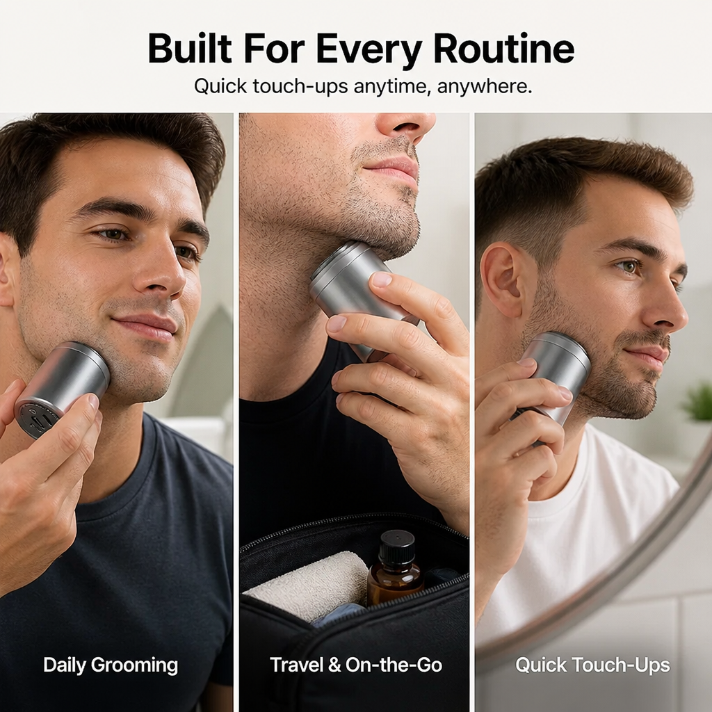 BladeRush™ Mini Electric Shaver — Command a Smooth, Irritation-Free Look That Powers Your Day