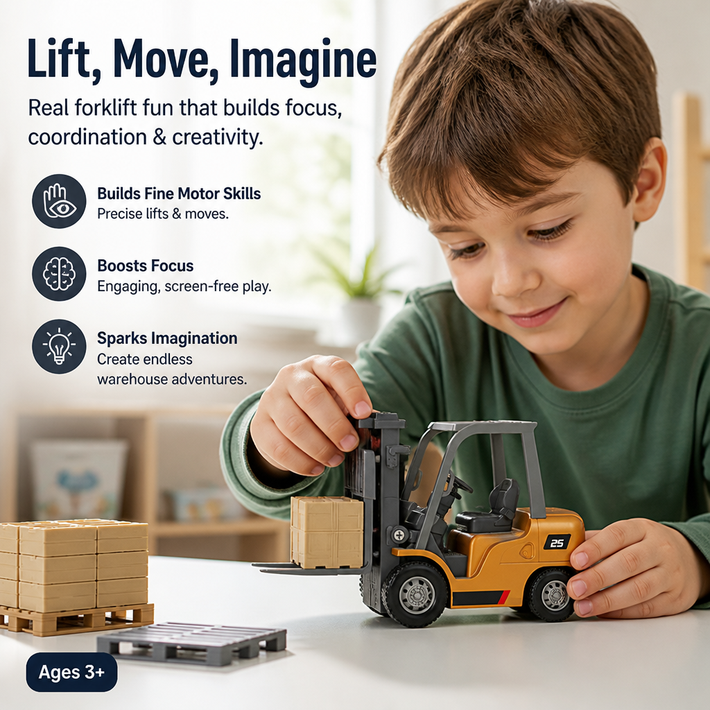 CommandLift™ Mini Forklift — Crush Boredom with Real Forklift Thrills at Your Fingertips