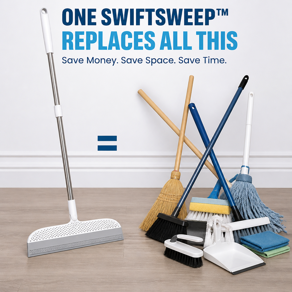 SwiftSweep™ — Crush Messes Fast and Reclaim Your Time Instantly