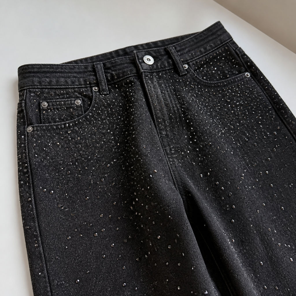 VivaShine™ Straight Jeans — Shine Bright and Own Every Glance with Effortless Glamour