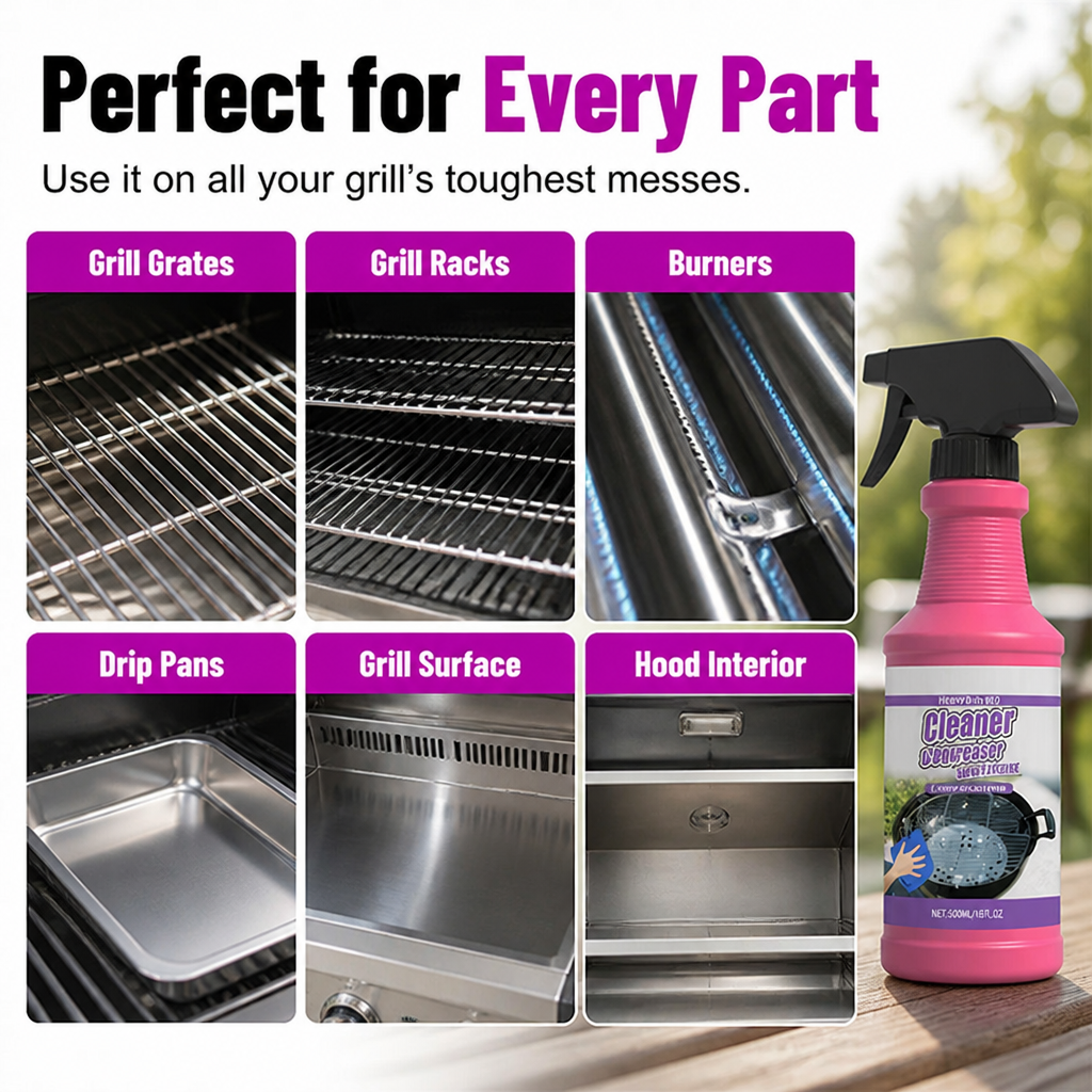 BlazeBright™ — Melt Away Grease Fast for a Grill That Shines with Pride