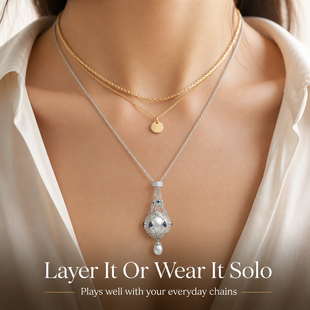 LunaPearl™ Pendant — Ignite Your Confidence with Every Elegant, One-of-a-Kind Glow