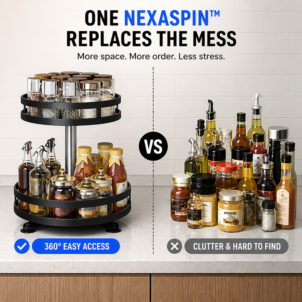NexaSpin™ — Effortless 360° Access That Transforms Chaos into Calm