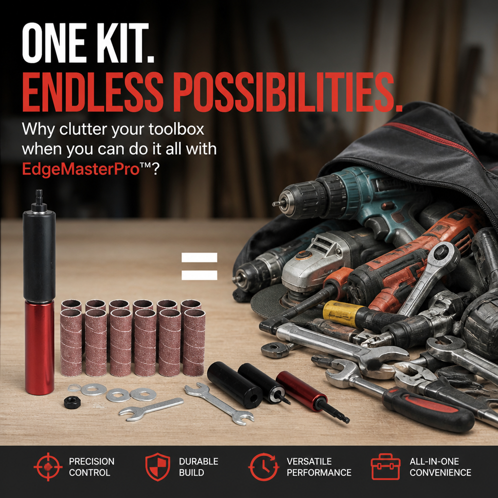 EdgeMasterPro™ — Sand Tight Curves & Contours Your Flat Sander Can't Reach